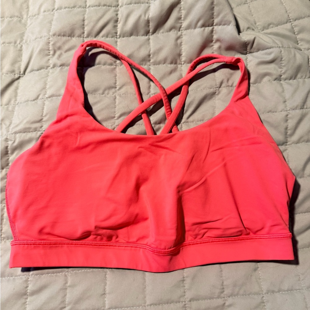 Lululemon energy Pink Strappy Sports Bra